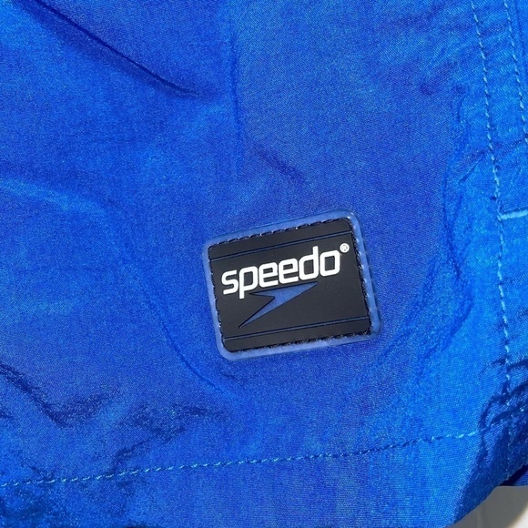 Speedo Swim Trunks Shorts Lined Interior Pocket Volley Drawstring Waist - Picture 2 of 4
